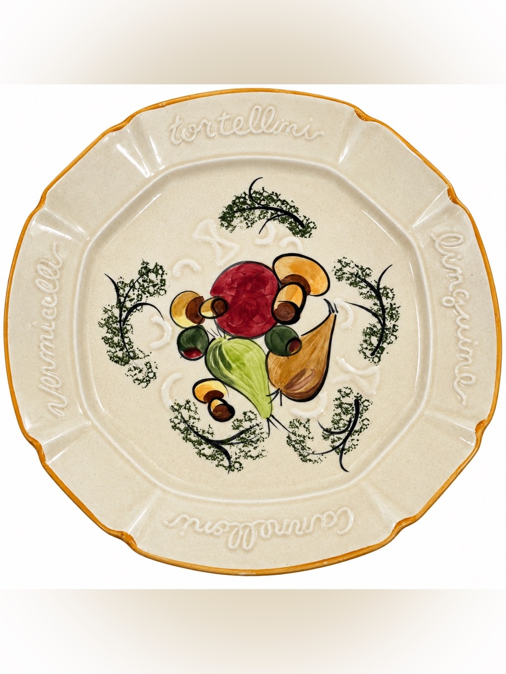 Vintage Designcraft USA Harvest Vegetable Serving Platter Farmhouse Decor #403